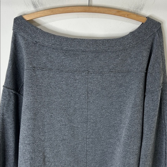 FREE PEOPLE Jamie Knit Sweater Dark Heather Gray Size Small - Picture 13 of 16